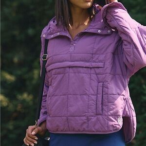 Free People Movement Pippa Purple Packable puffer Quilted Jacket